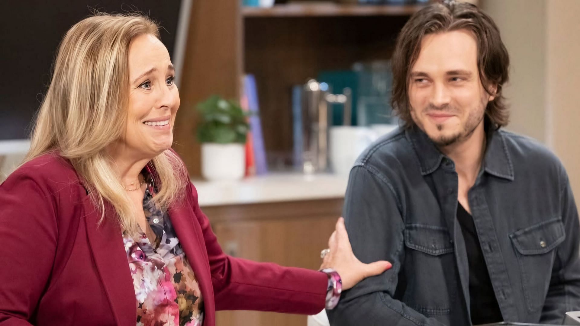 Jonathan Jackson with Genie Francis on the soap, as the mother-son duo of Laura and Lucky Spencer (Image via @generalhospitalabc / Instagram)