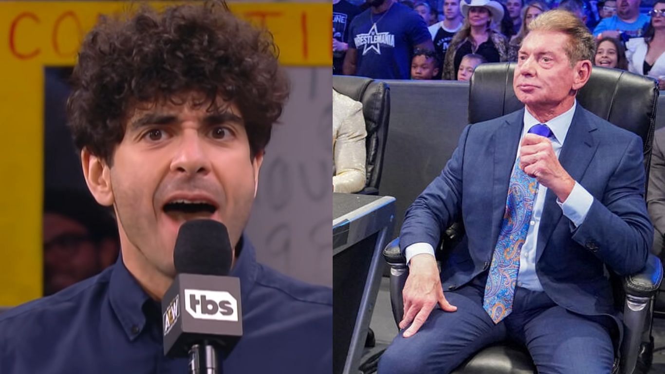 Tony Khan is the president of AEW [Image source: AEW YouTube, WWE.com]