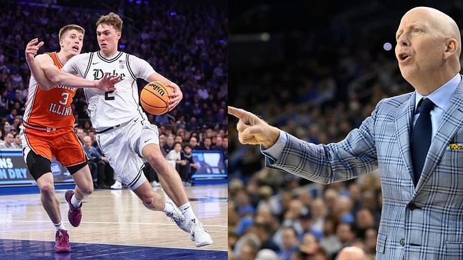 UCLA's Mick Cronin makes his feelings known on Cooper Flagg before Duke vs Illinois at Madison Square Garden