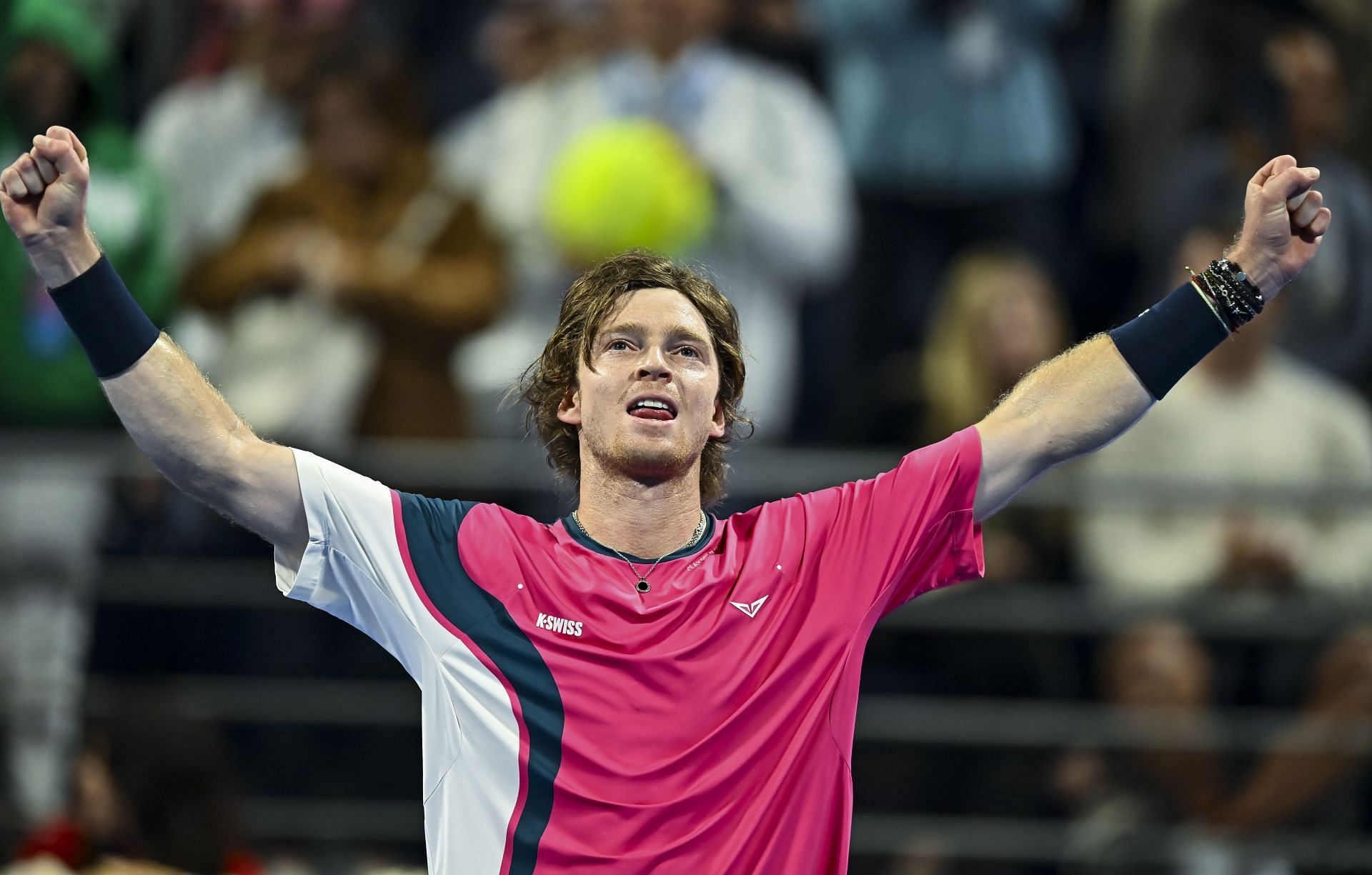 Andrey Rublev at the ATP Qatar ExxonMobil Open Semifinals - Source: Getty