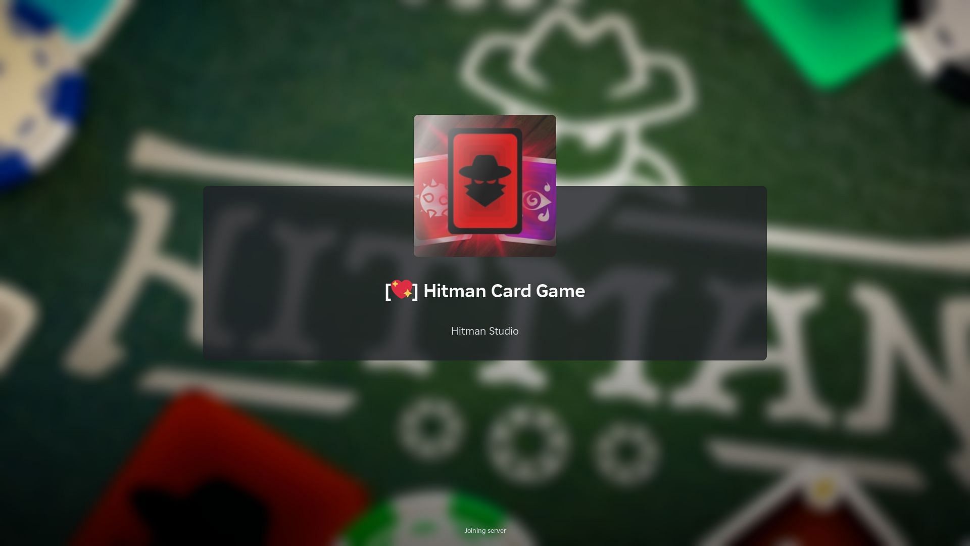 Roblox Hitman Card Game