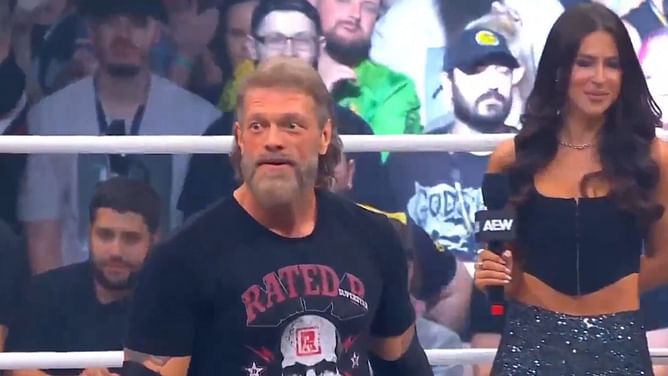 Alter Bridge reacts to Cope's entrance at AEW Grand Slam Australia