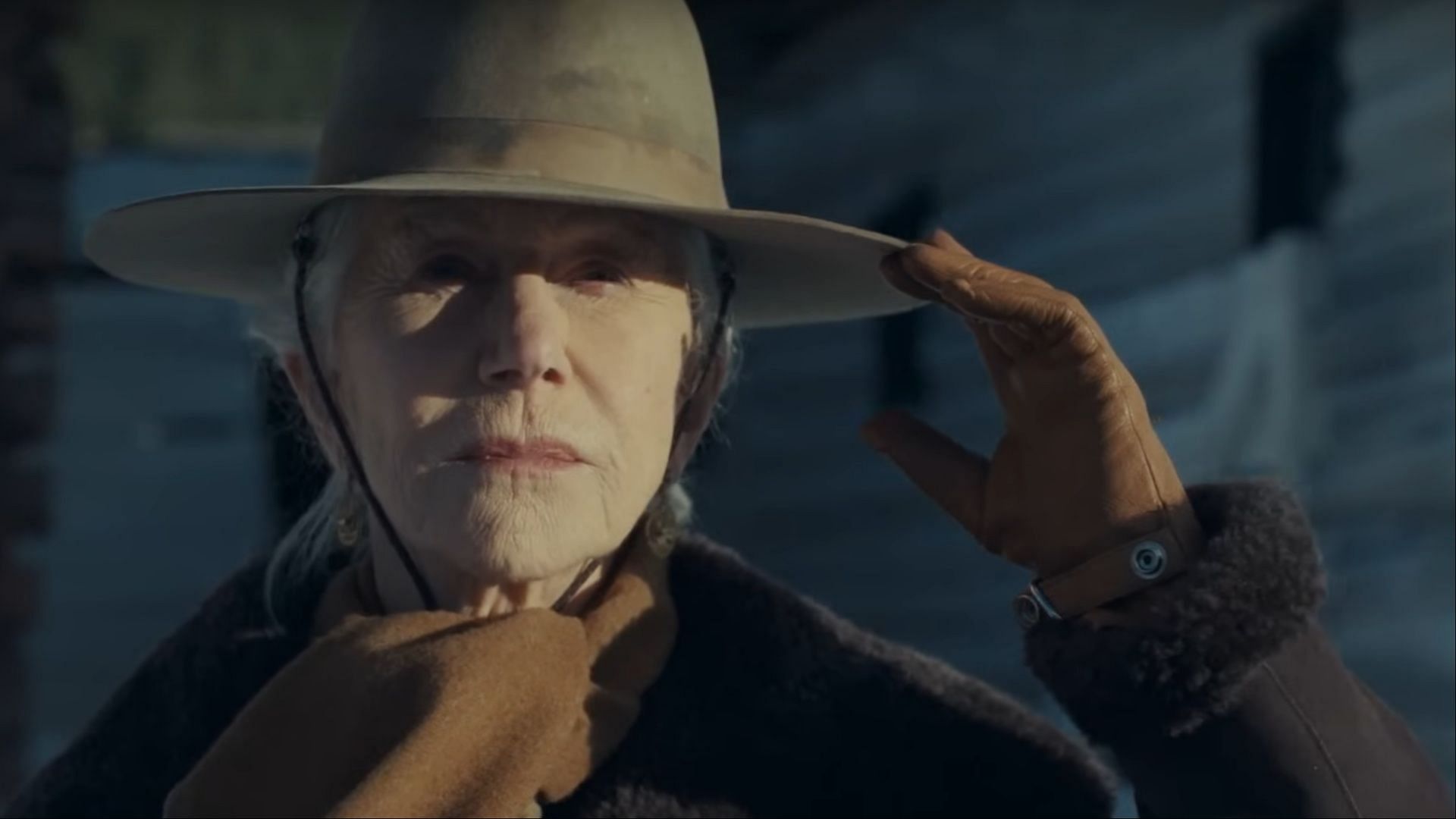 Helen Mirren as Cara Dutton, showcasing her unwavering resolve in protecting the Dutton family&rsquo;s land. (Image via Paramount+/Youtube)