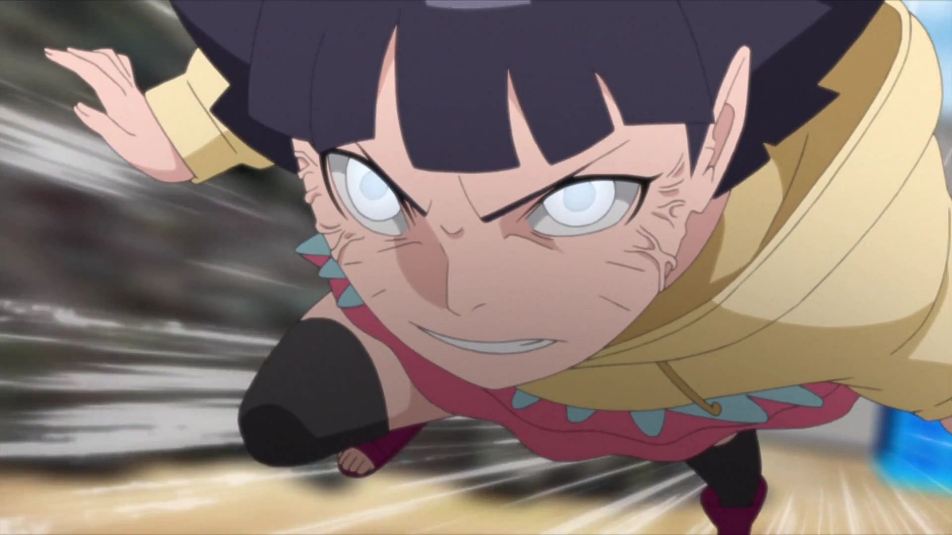 Himawari using her Byakugan (Image via Studio Pierrot)