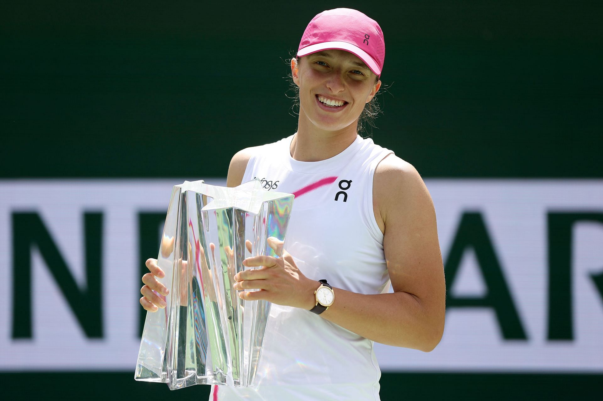 Iga Swiatek at the 2024 BNP Paribas Open [Image Source: Getty Images]