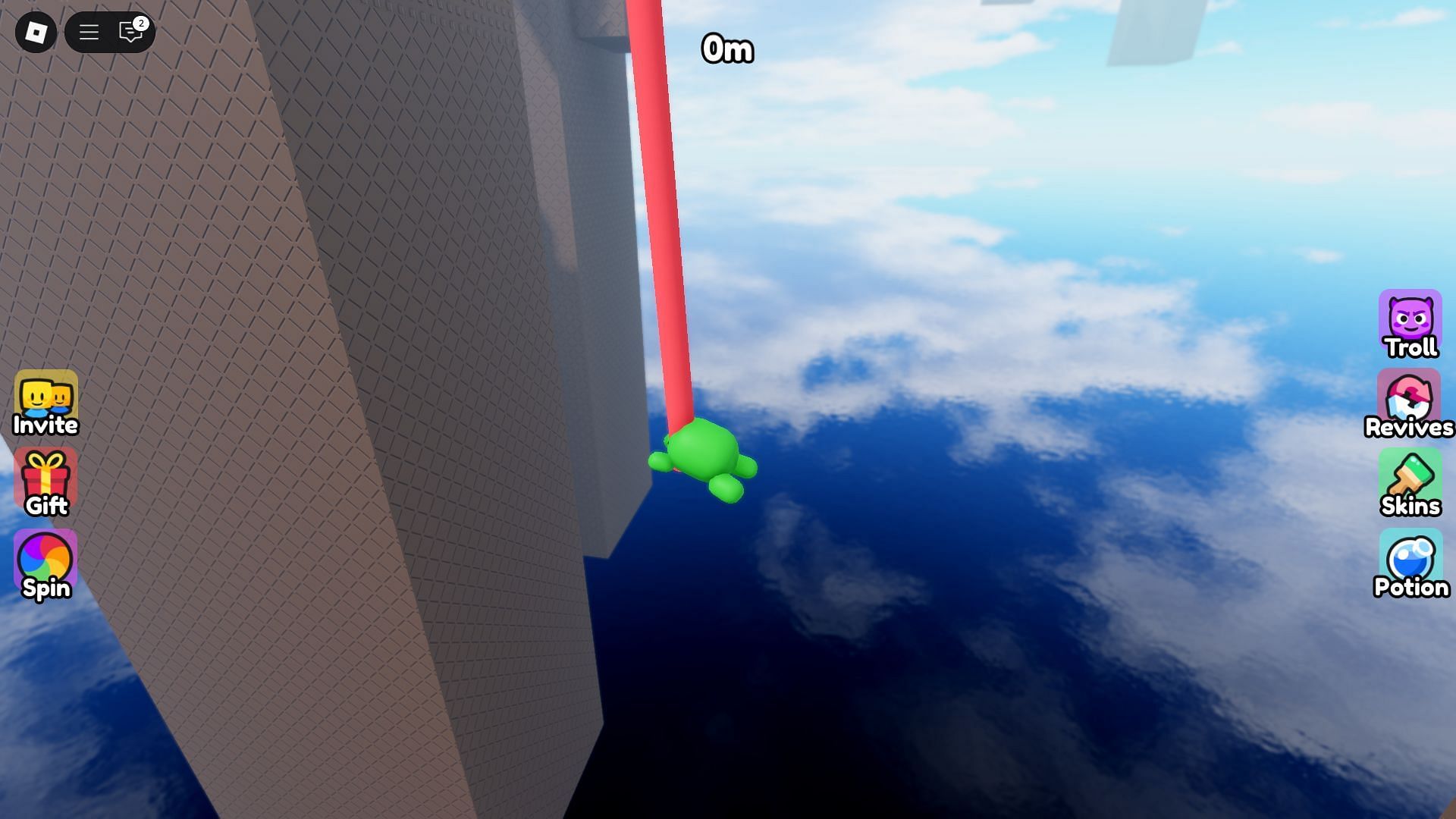 You'll fall off if the timing isn't right (Image via Roblox)