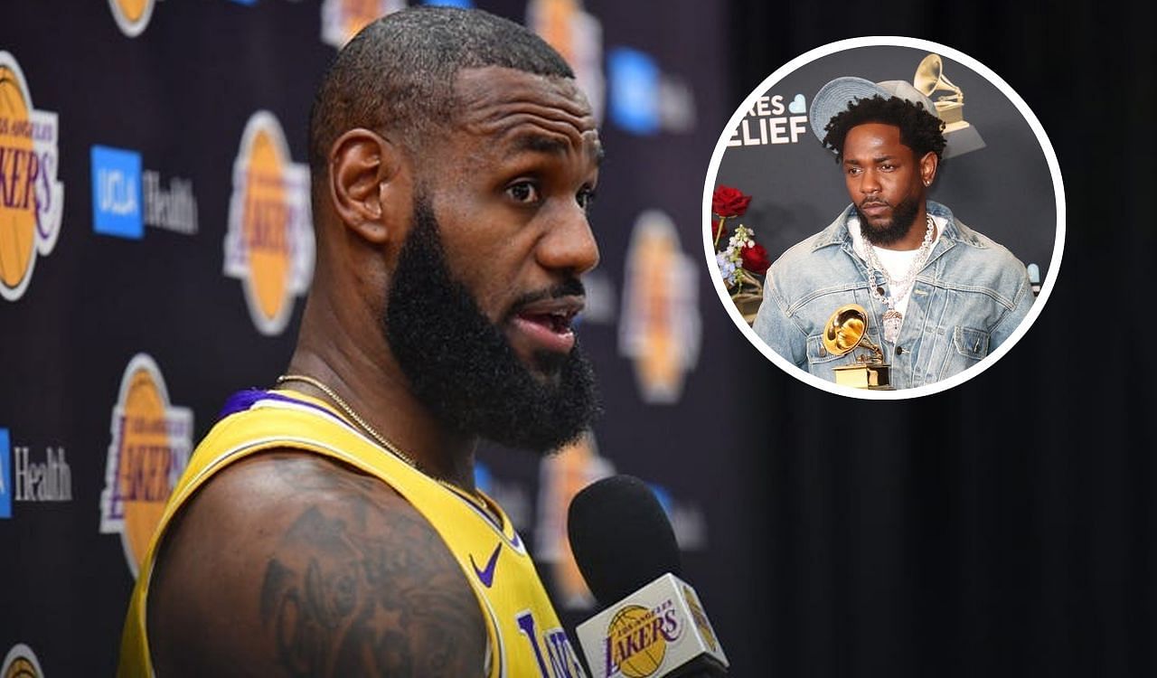 LeBron James expresses excitement over upcoming Kendrick Lamar-headlined Super Bowl halftime show (Image credit: Imagn)