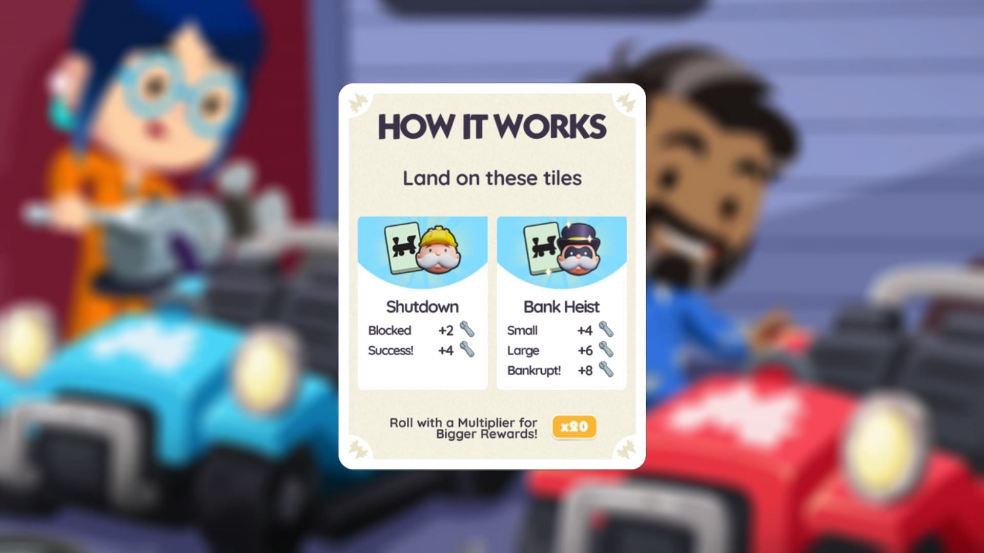 Collect wrenches to earn points (Image via Scopely)