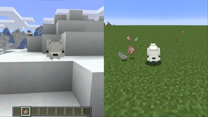 How to spawn an arctic fox in Minecraft