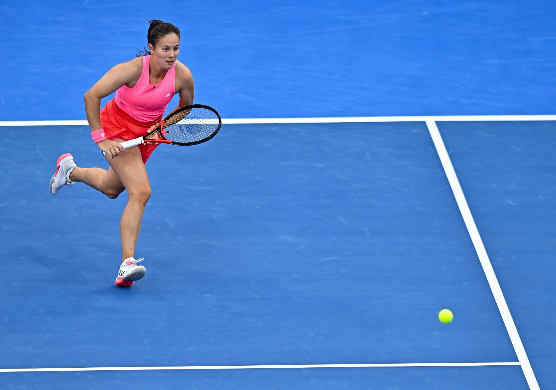 Daria Kasatkina opened her campaign with a double bagel. (Source: Getty)