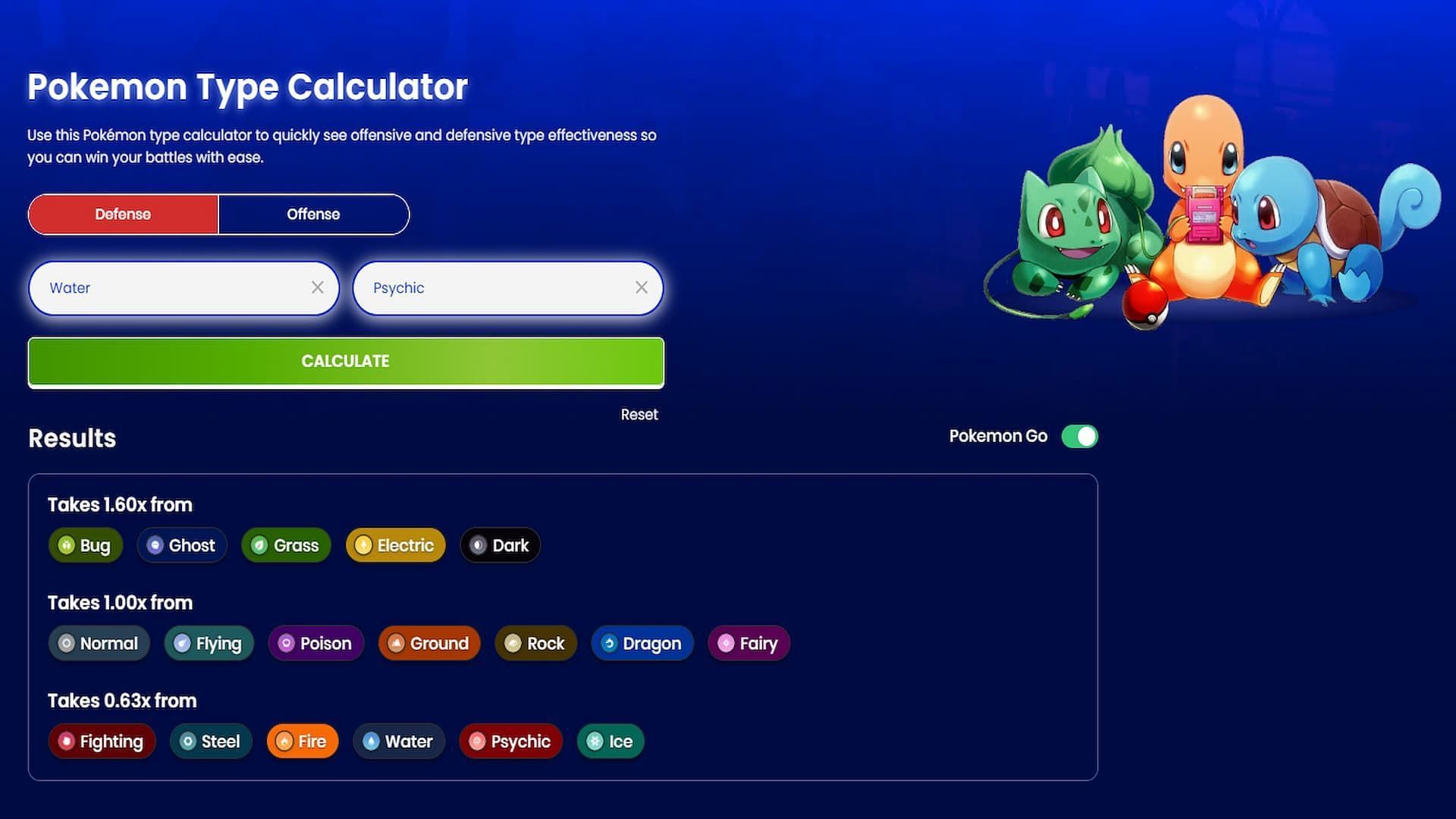 Slowbro&#039;s type matchup (Image via Sportskeeda)