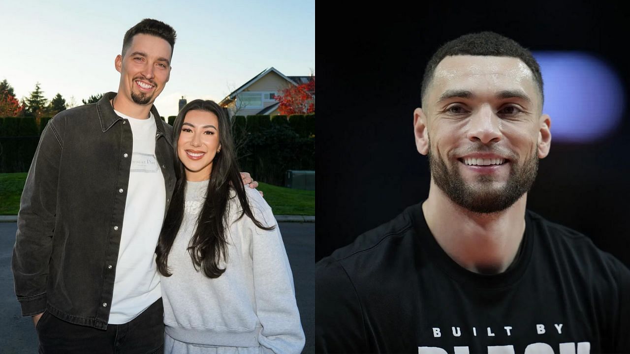 Blake Snell and his partner Haeley Ryane (L), Zach LaVine (R) (Images from - Instagram.com/@haeleyryane, Getty)