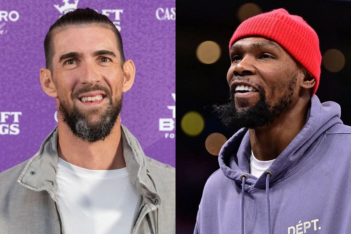 Michael Phelps and Kevin Durant - Source: Getty