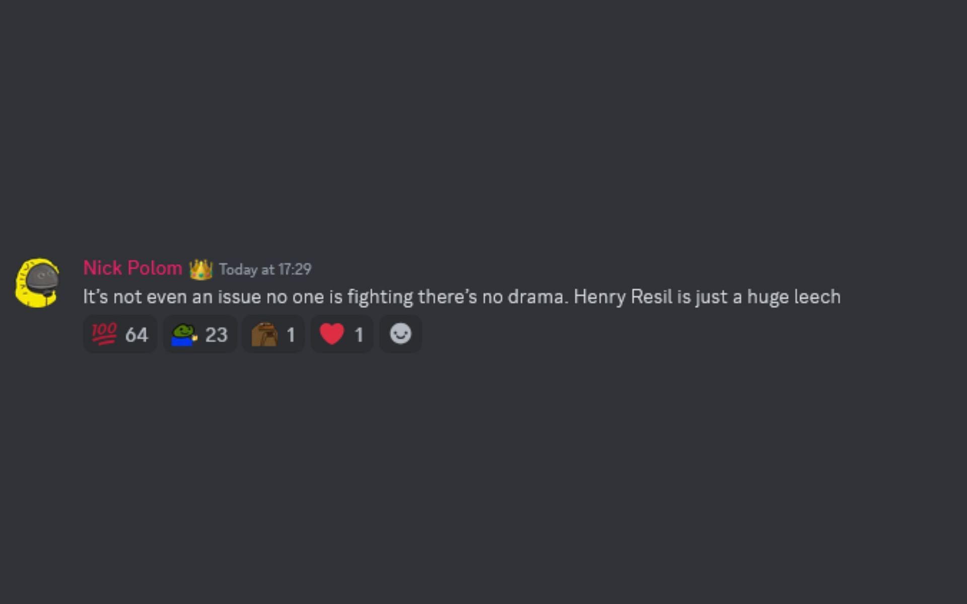 Nmplol&#039;s alleged Discord message that surfaced on the r/LivestreamFail subreddit (Image via reddit.com)