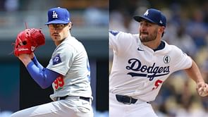 Alex Vesia drops 1-word reaction as Dodgers star poses with teammate Joe Kelly's mural