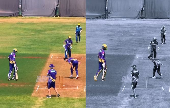 Venkatesh Iyer hilariously gets run out due to Rinku Singh during a KKR practice session ahead of IPL 2025 [Watch]