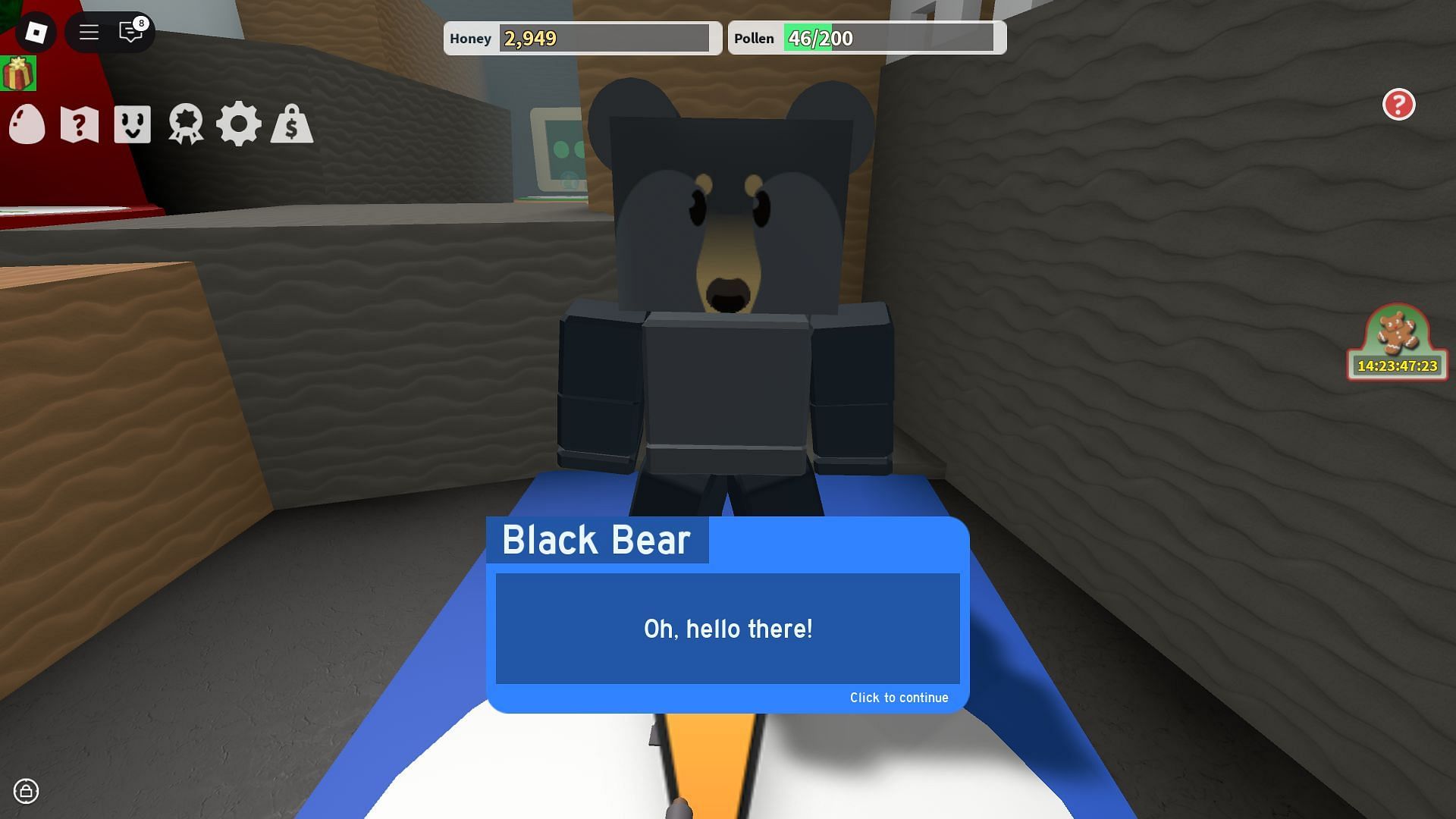 Black Bear&#039;s quest rewards include Red Extracts (Image via Roblox)