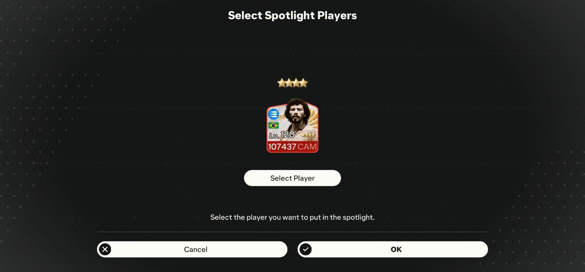 The Select Spotlight feature (Image via EA Sports)