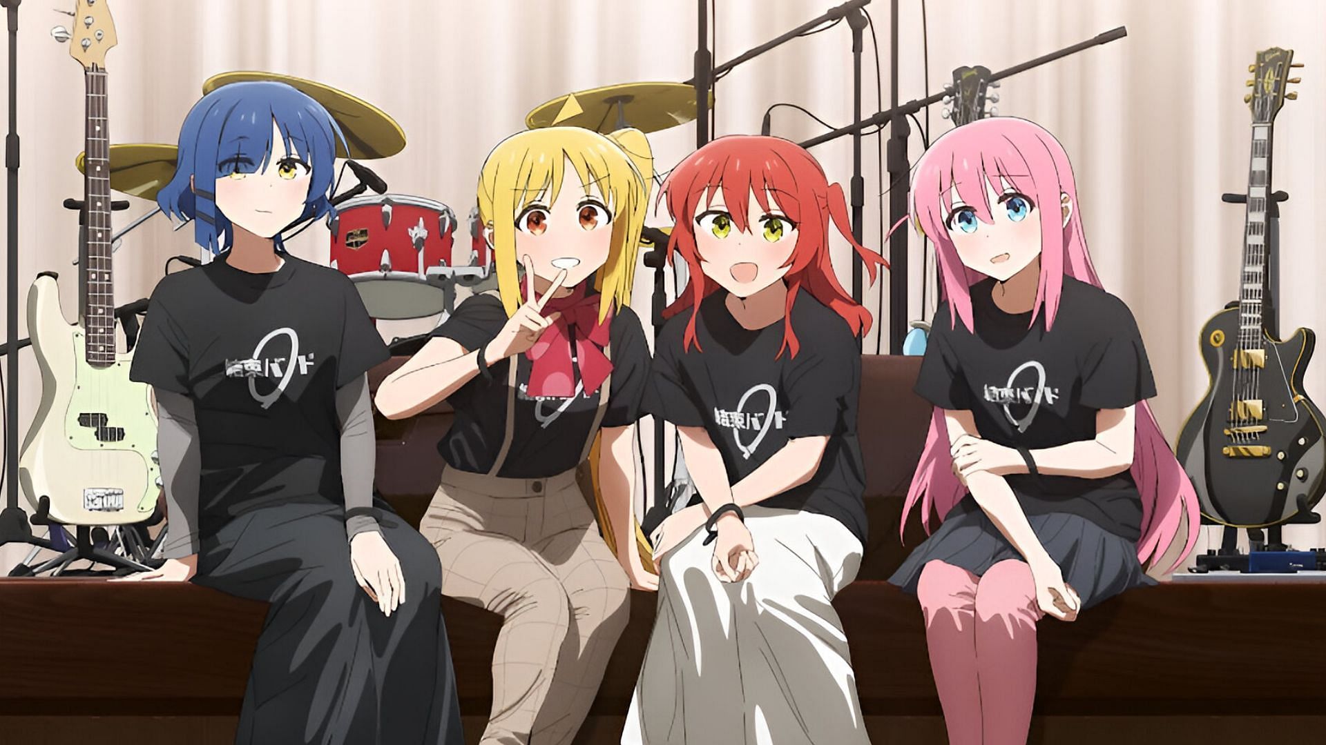 The Kessoku Band as seen in Bocchi the Rock! anime (Image via CloverWorks)