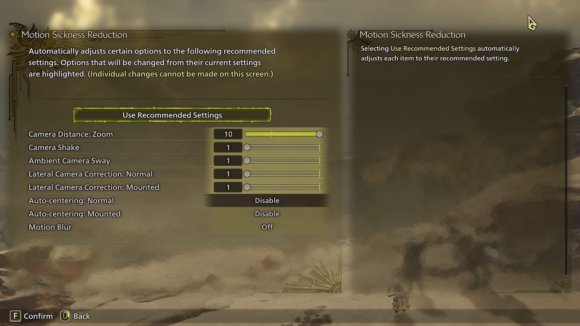 Hover to Motion Sickness Reduction in MH Wilds (Image via Capcom)