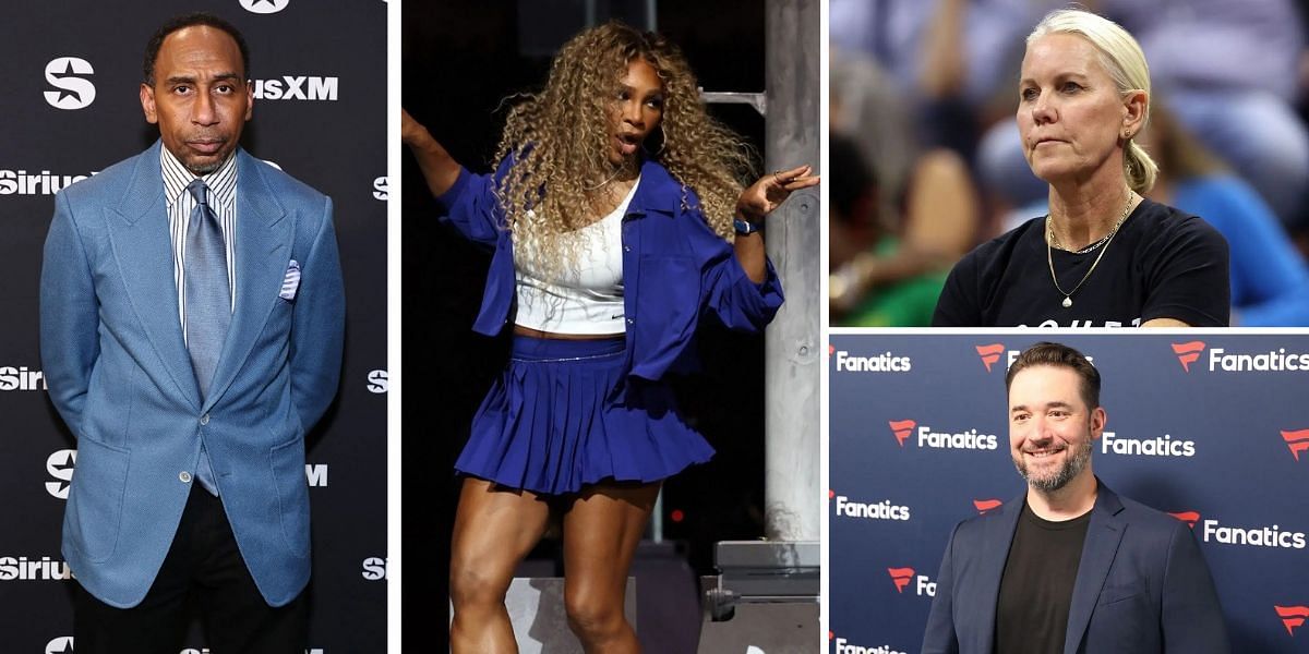 Stephan A. Smith, Serena Williams, Rennae Stubbs and Alexis Ohanian