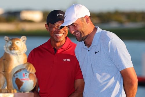 In Picture: Scottie Scheffler and Tiger Woods (Source: Getty)