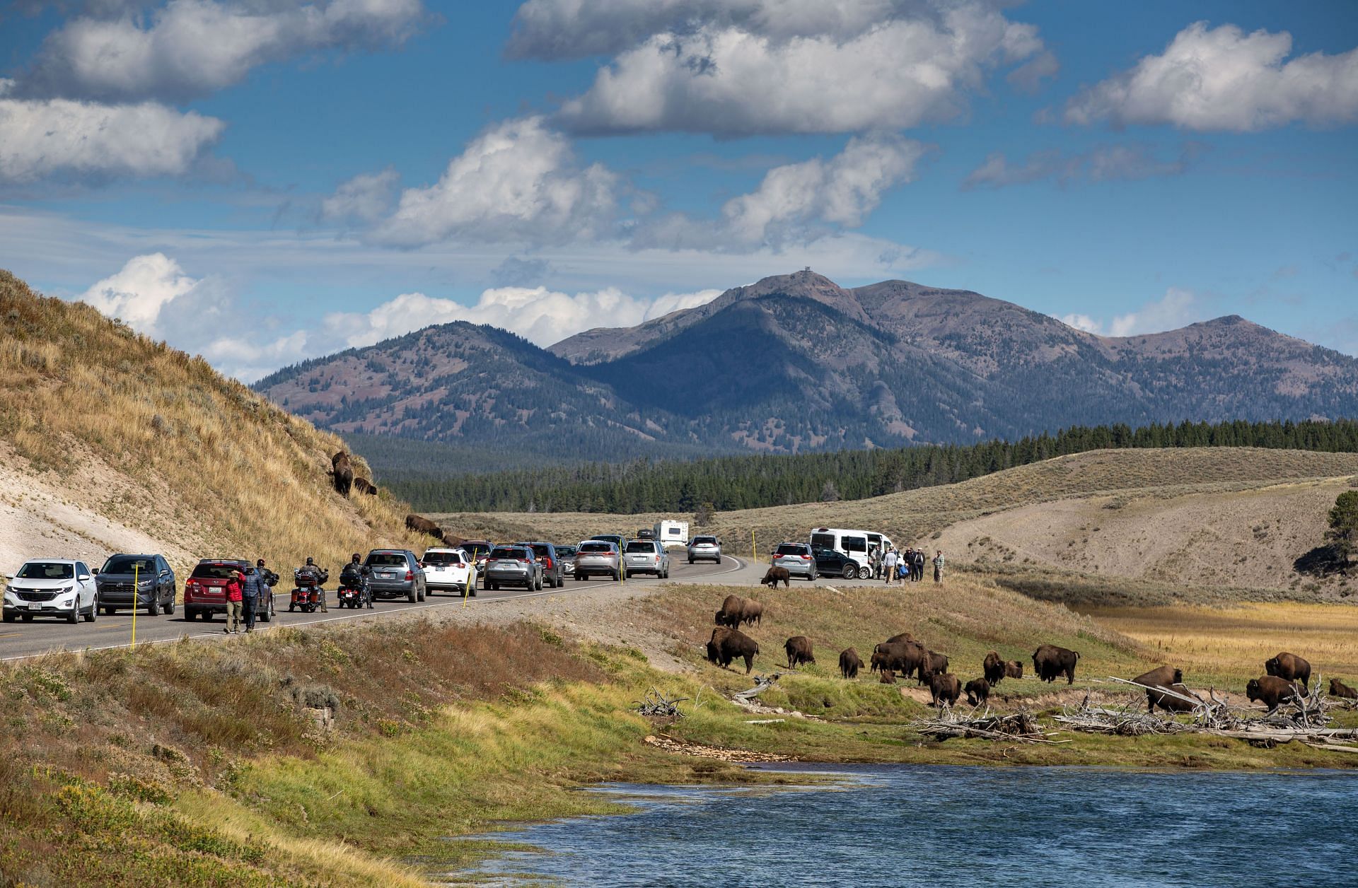 Yellowstone River located in Hayden Valley within Yellowstone National Park. (Image via Getty)