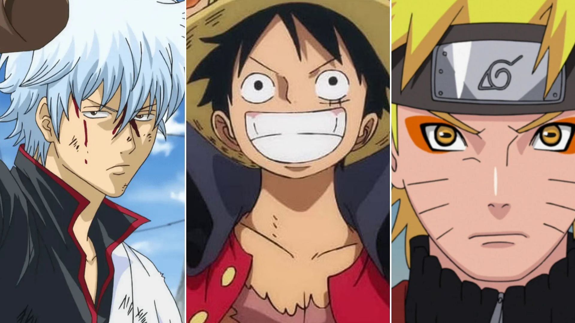 Gintama, One Piece, Naruto 