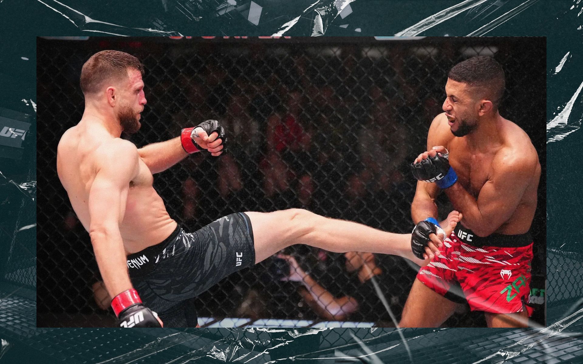 UFC Vegas 102: Calvin Kattar vs. Youssef Zalal fight hihgliths. [Image courtesy: Getty Images]