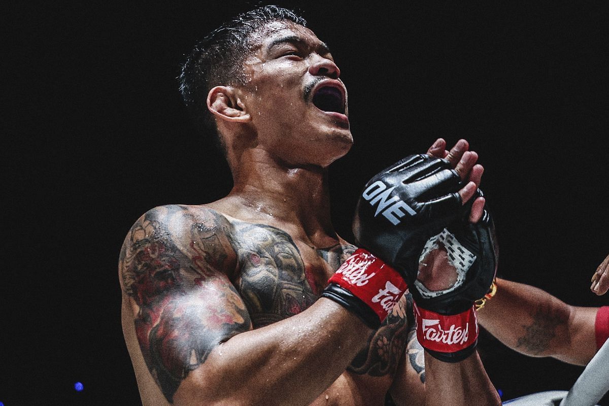 Kongthoranee pulled off the upset over Nong-O at ONE Fight Night 28. [Photo via: ONE Championship]