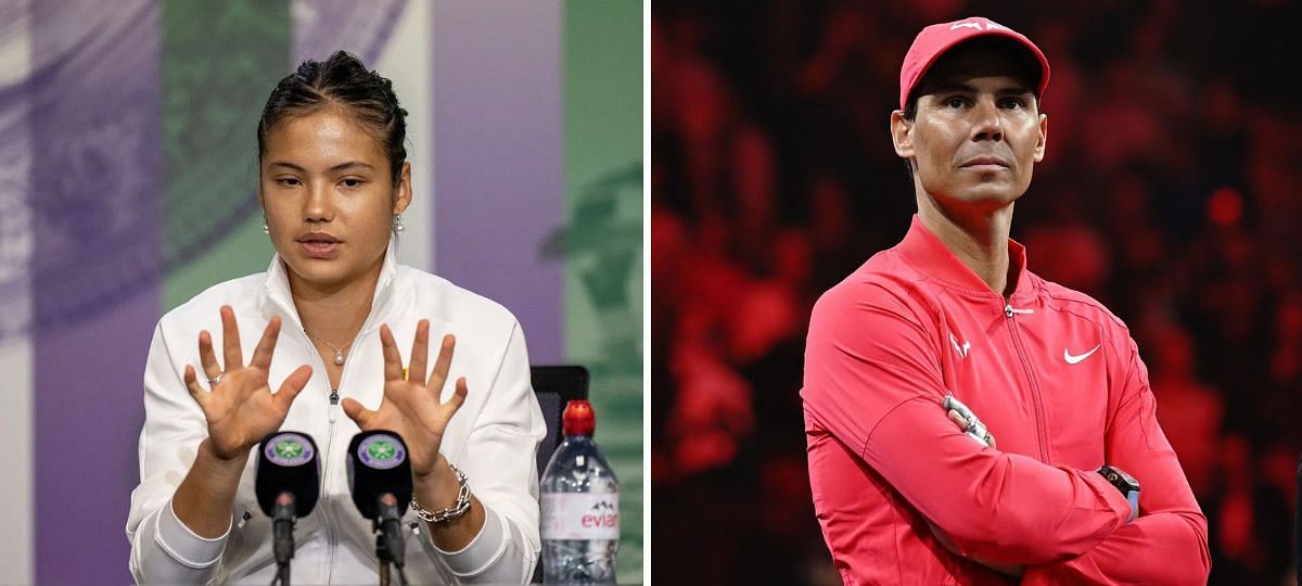 Emma Raducanu (L) and Rafael Nadal (R) [Image source: Getty]