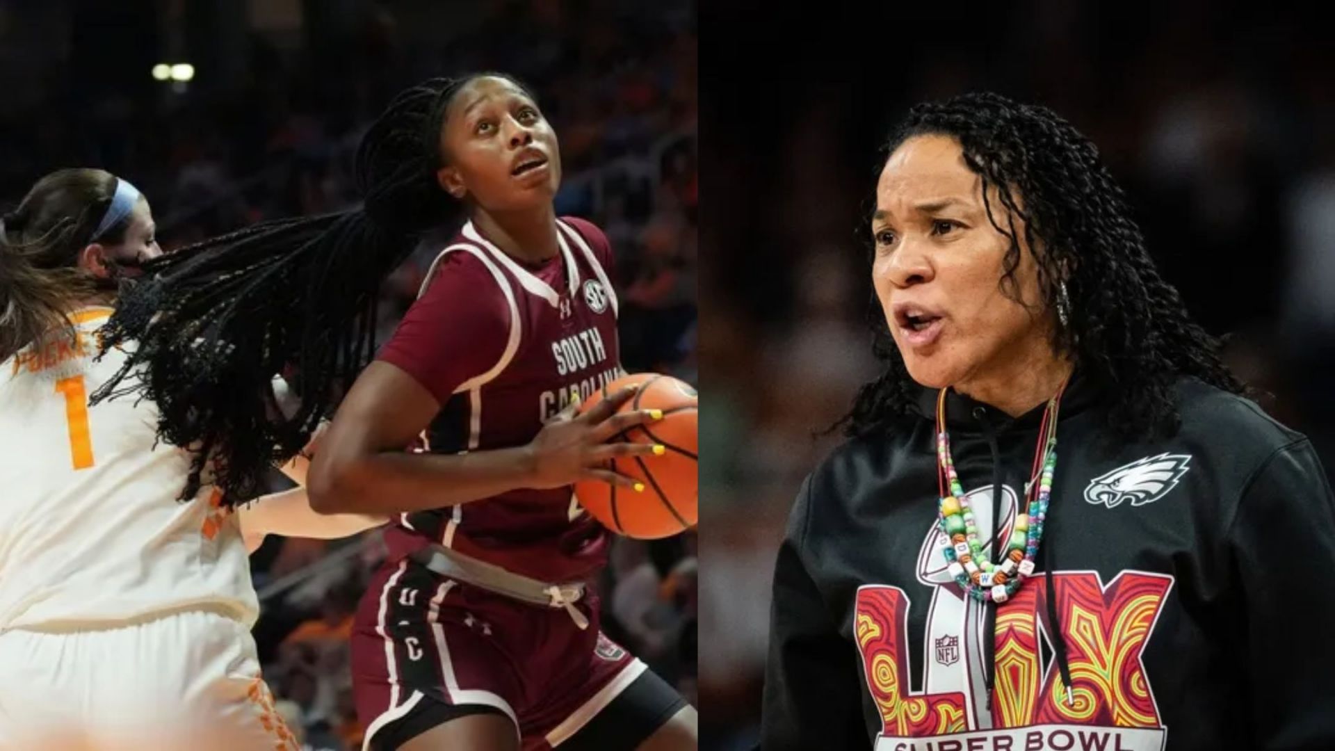 Dawn Staley asks Joyce Edwards to move on and "turn the page" after South Carolina suffers shock Texas defeat