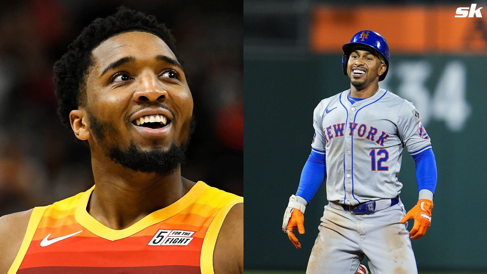 Francisco Lindor and Donovan Mitchell share a great camaraderie (Image Source: MLB.com and NBA.com) 