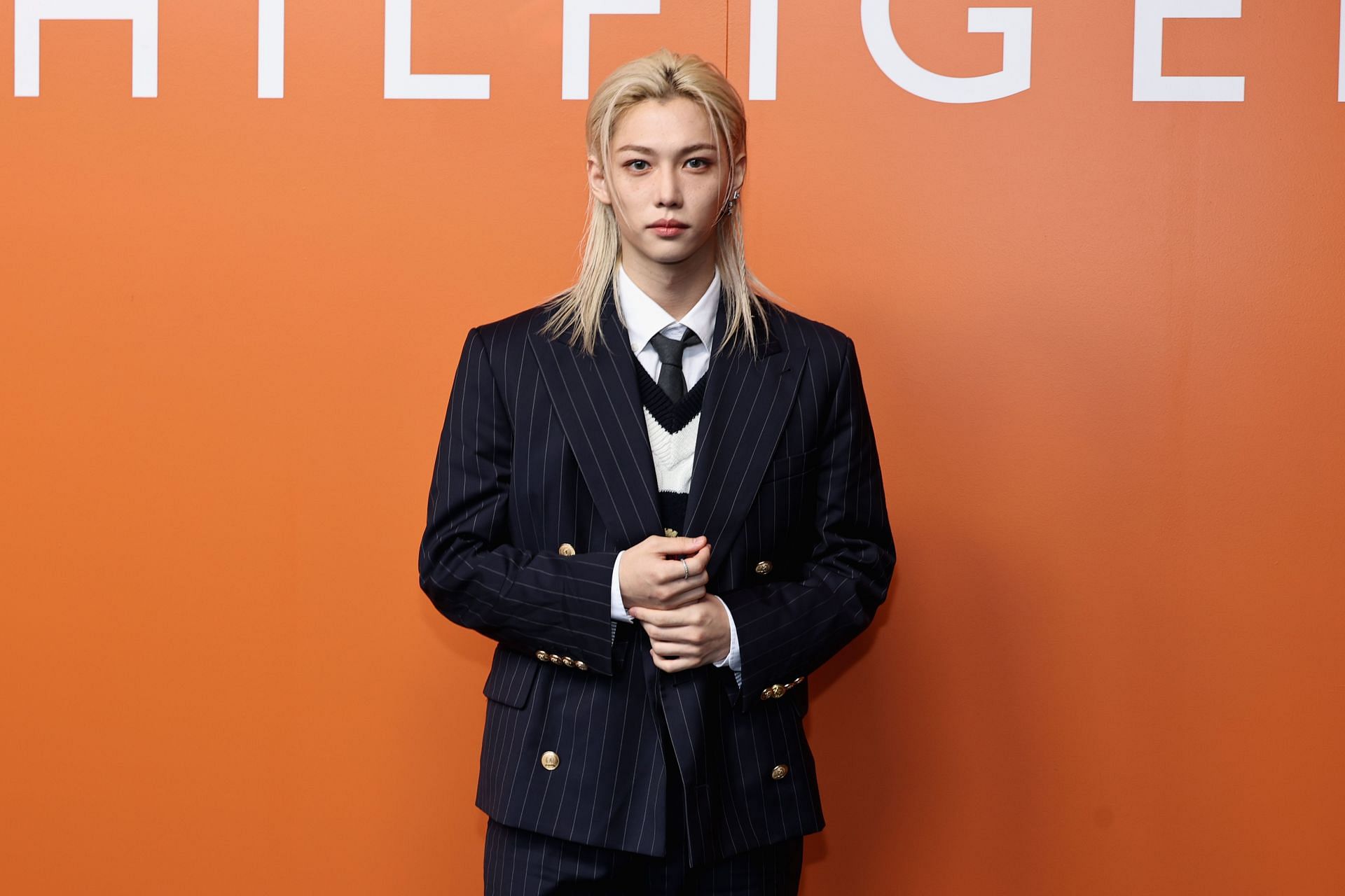            Stray Kids&rsquo; Felix attends the Tommy Hilfiger fashion show during in September 2024 New York Fashion Week (Image via Getty)