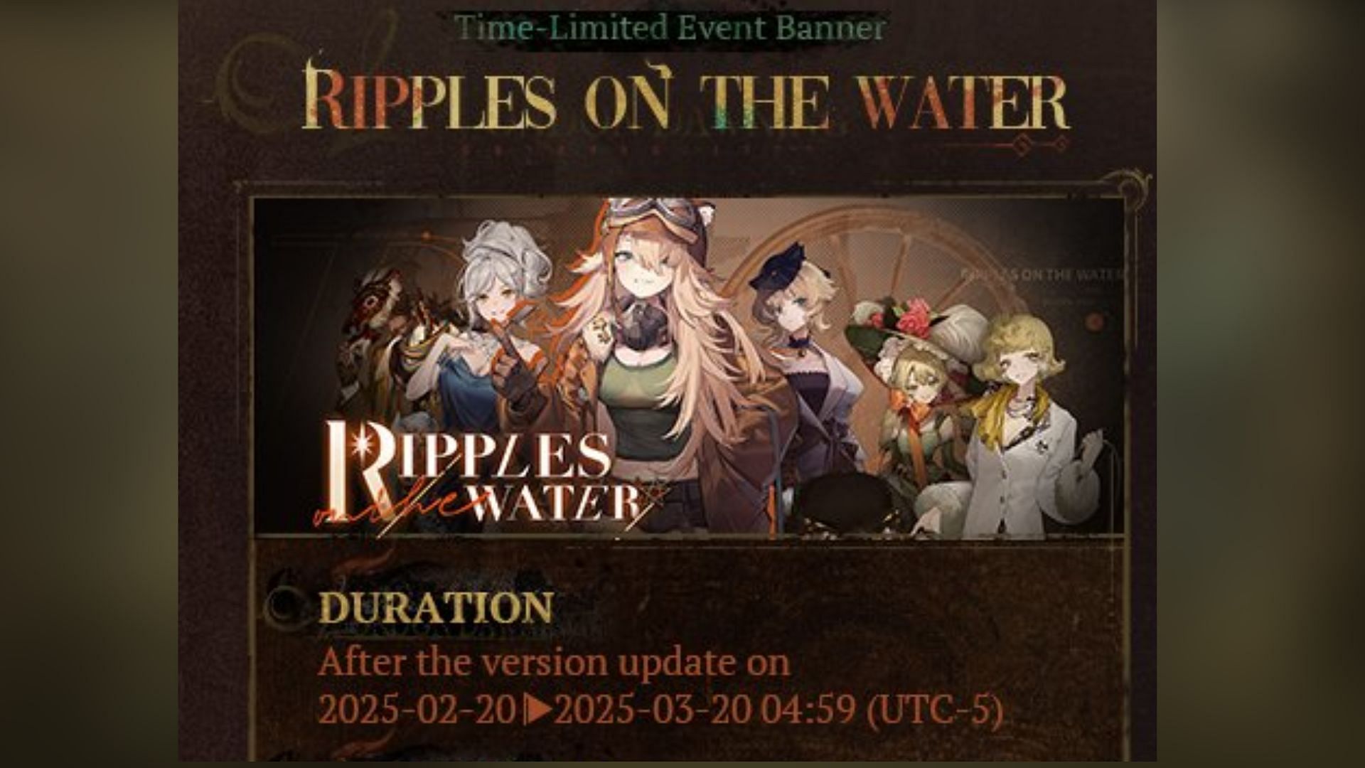 Ripples on the Water banner (Image via Bluepoch)