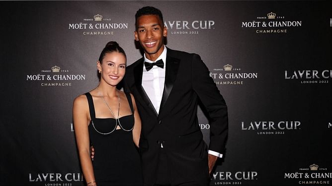 Felix Auger-Aliassime's fiancee Nina Ghaibi sends message to Canadian after 7th title win at Montpellier