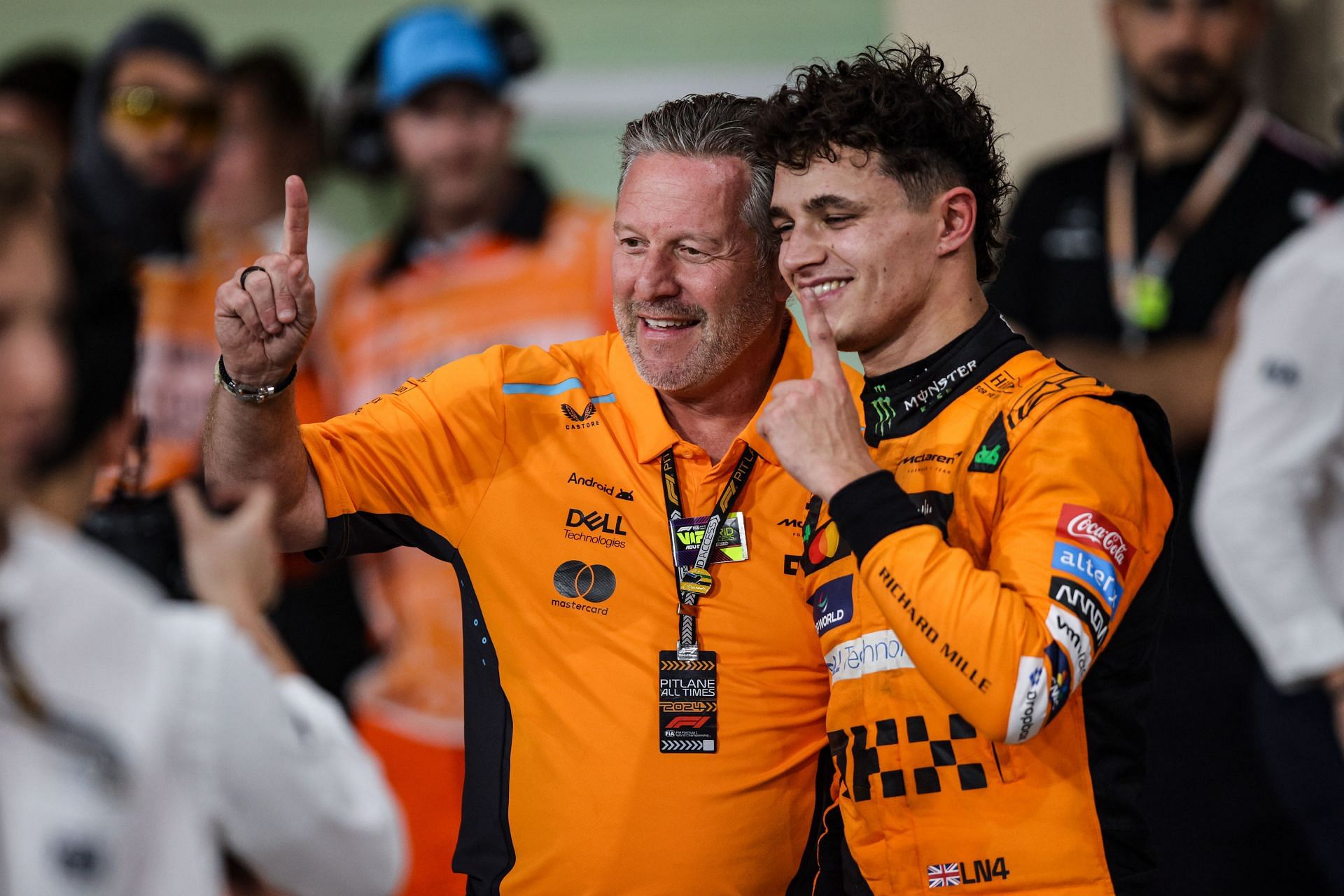 McLaren CEO Zak Brown with Lando Norris (Image Source: Getty)