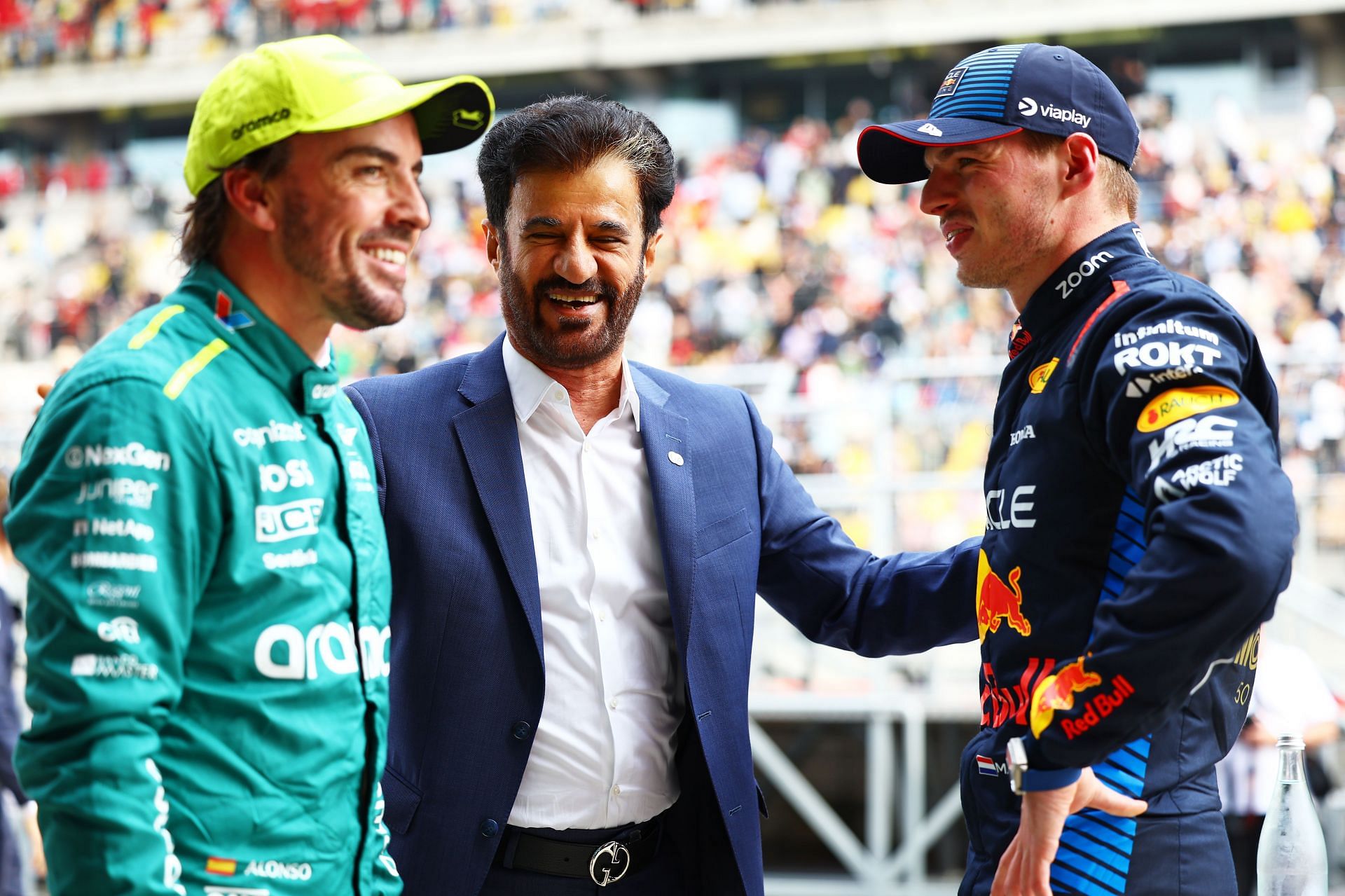 Fernando Alonso [L] with Max Verstappen [R] (Image Source: Getty)