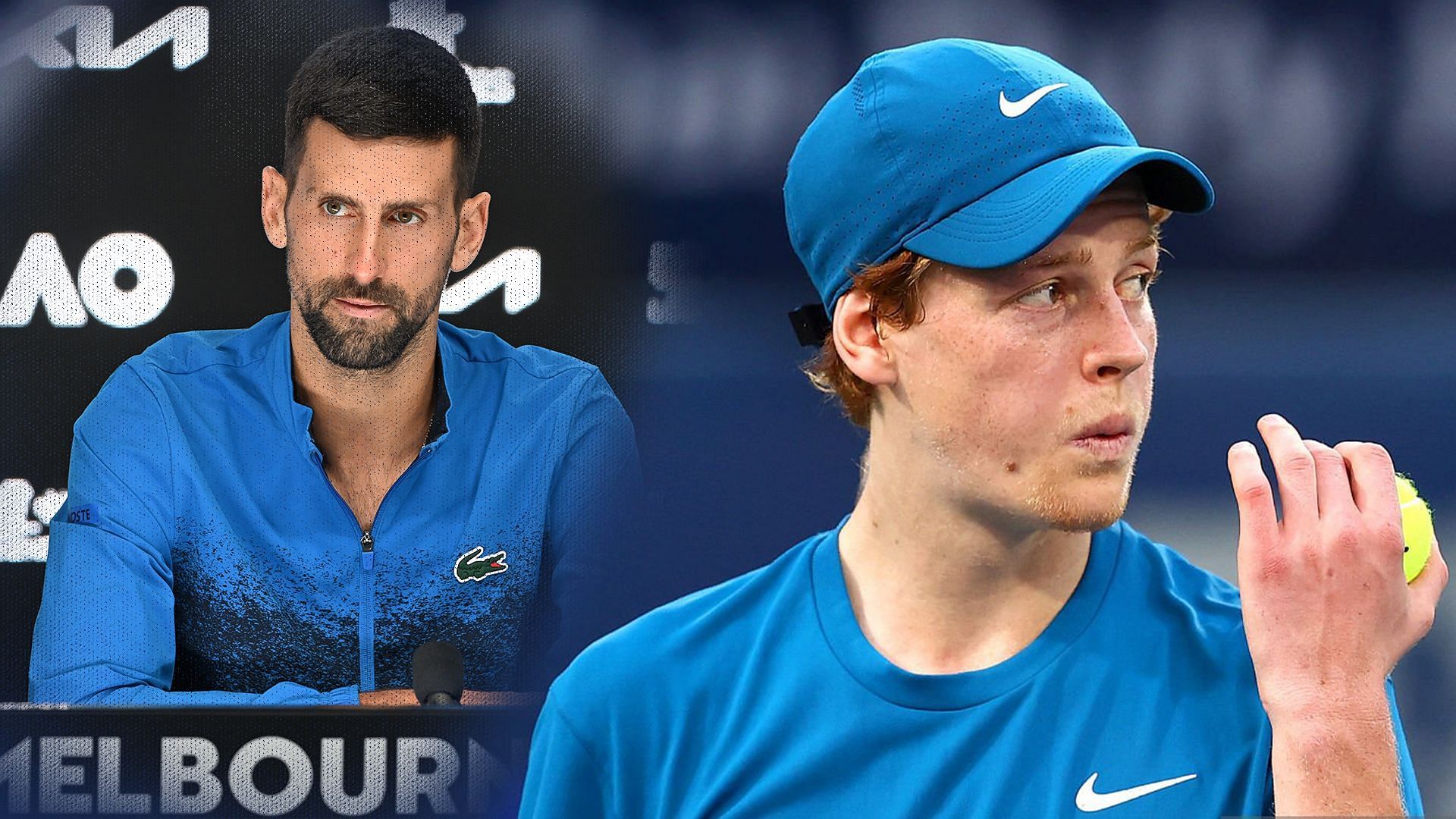 Novak Djokovic and Jannik Sinner; (Source: Getty Images)