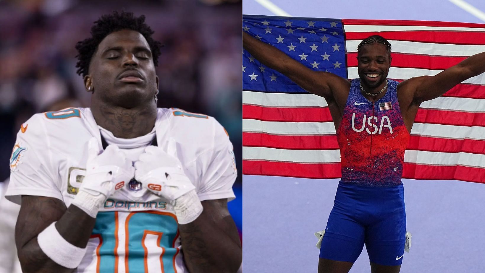 Justin Gaitlin weighs in on the Noah Lyles and Tyreek Hill feud (Image Source: Getty)