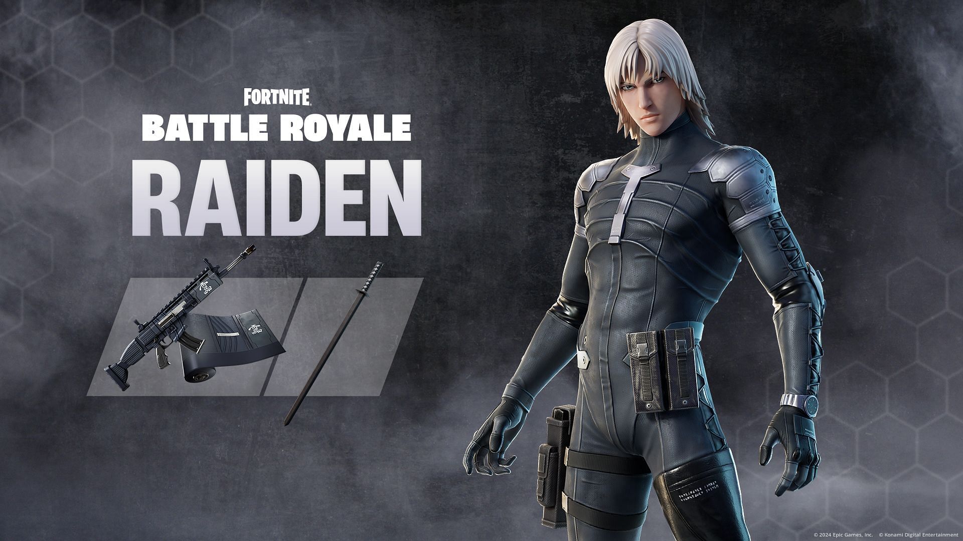 The Raiden skin is now in Fortnite (Image via Epic Games)