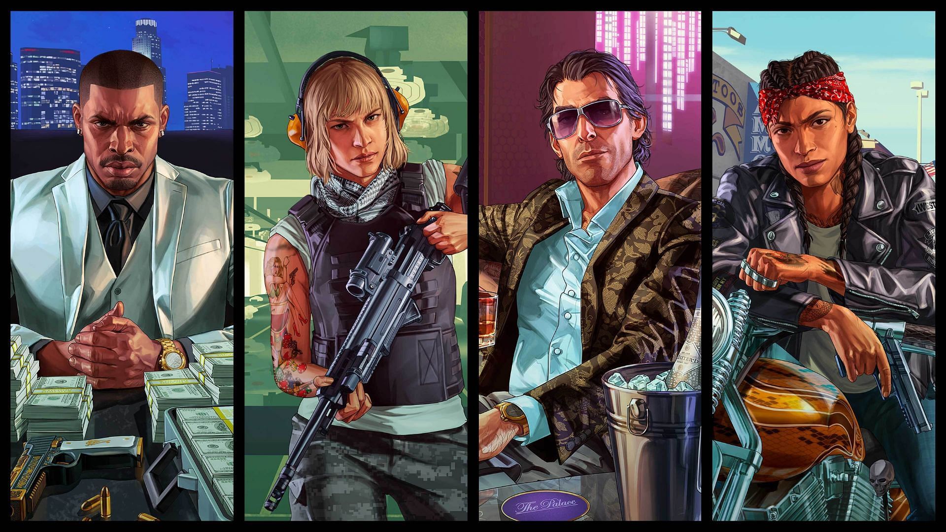 A promotional picture of the Grand Theft Auto Online (Image via Rockstar Games)