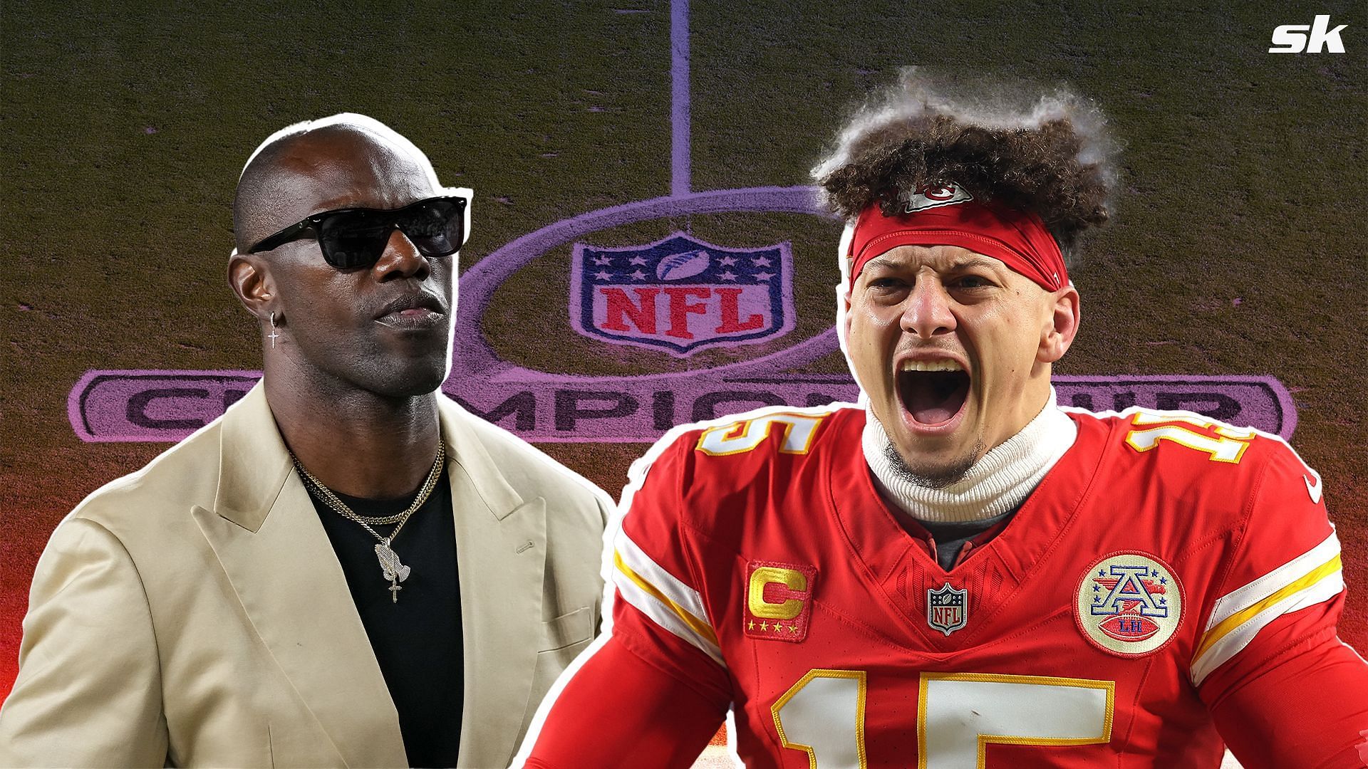 Terrel Owens x Patrick Mahomes Collage