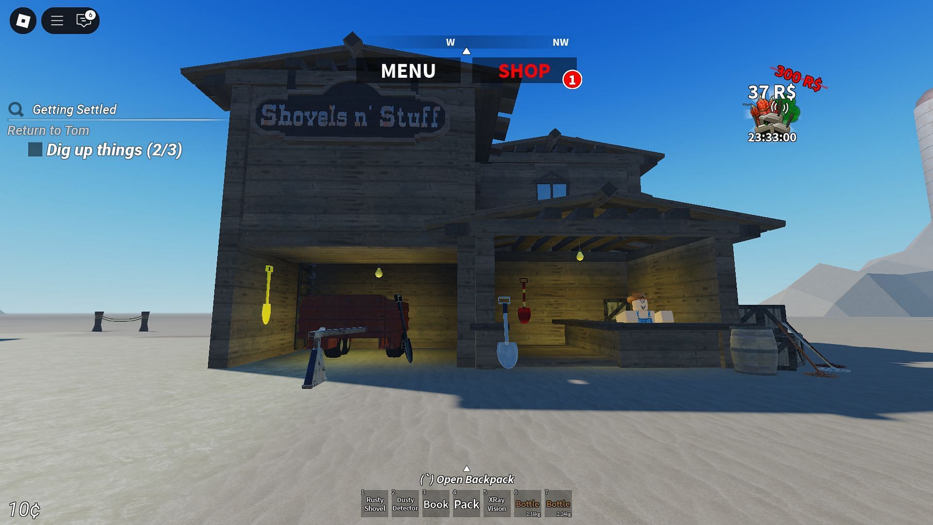 The Merchant&#039;s shop (Image via Roblox)