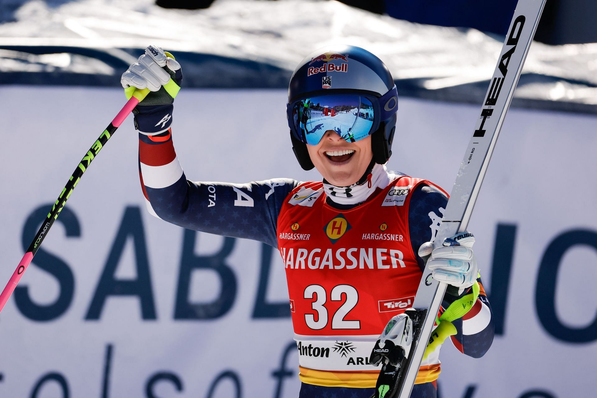 Lindsey Vonn at the Audi FIS Alpine Ski World Cup Women&#039;s Downhill in St. Anton, Austria. (Photo - Getty Images)