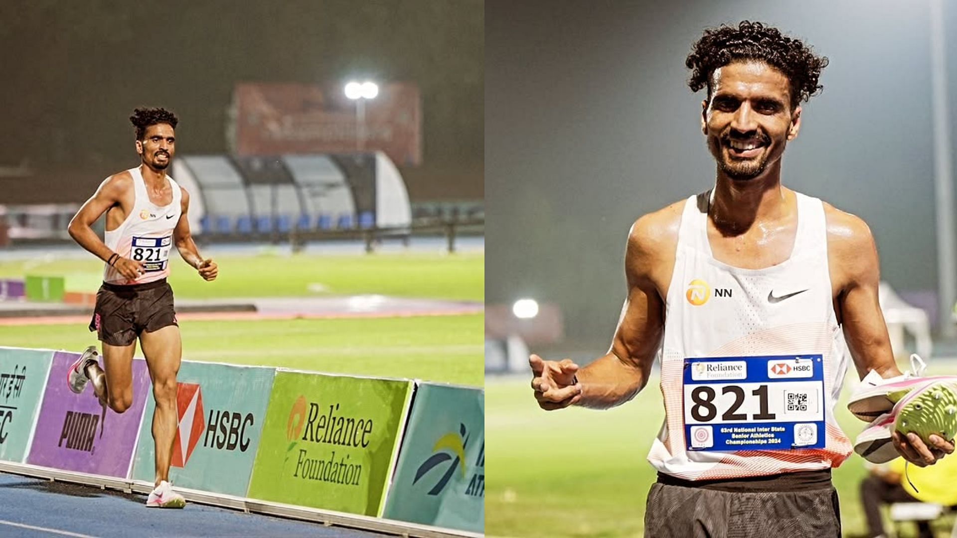 Gulveer Singh shatters 17-year-old national record in Indoor Men&rsquo;s 3000m at Boston University 2025 athletics meet (Image via Gulveer Singh/IG)