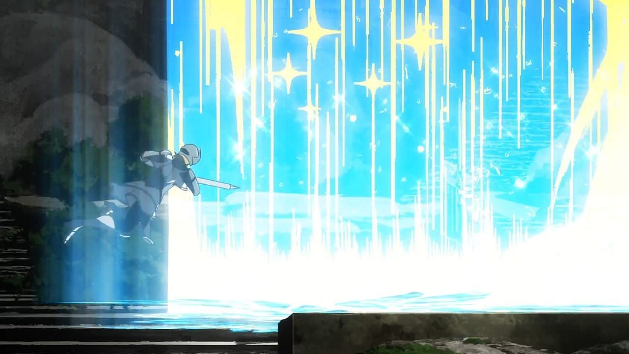 The light barrier surrounding Ryu (Image via J.C.Staff)