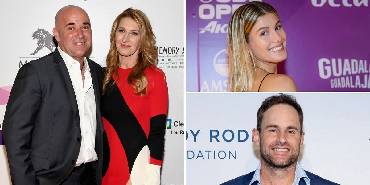 Andre Agassi and Steffi Graf; Eugenie Bouchard; Andy Roddick - Source: Getty