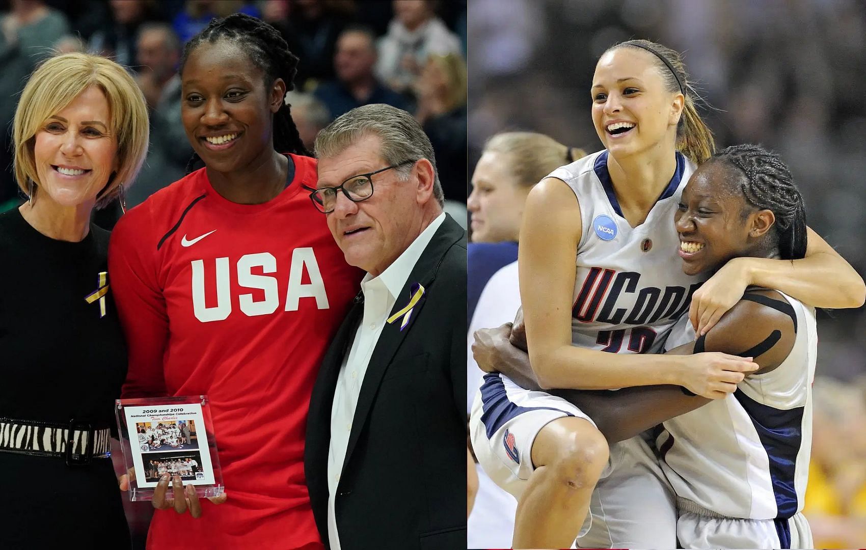 Chris Dailey, Tine Charles, Geno Auriemma