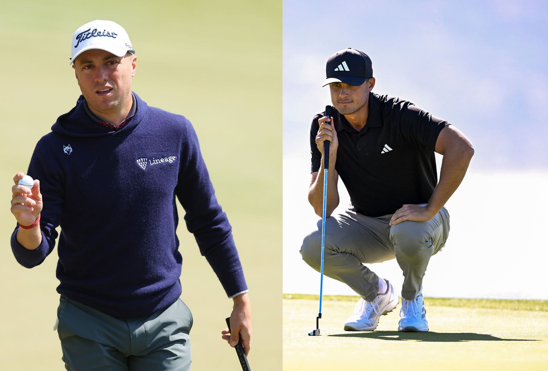 Justin Thomas and Ludvig Aberg ( via Getty images)